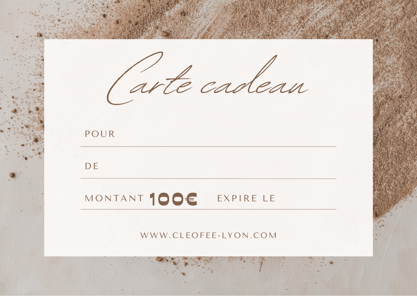 Carte Cadeau CléOfée 100 €